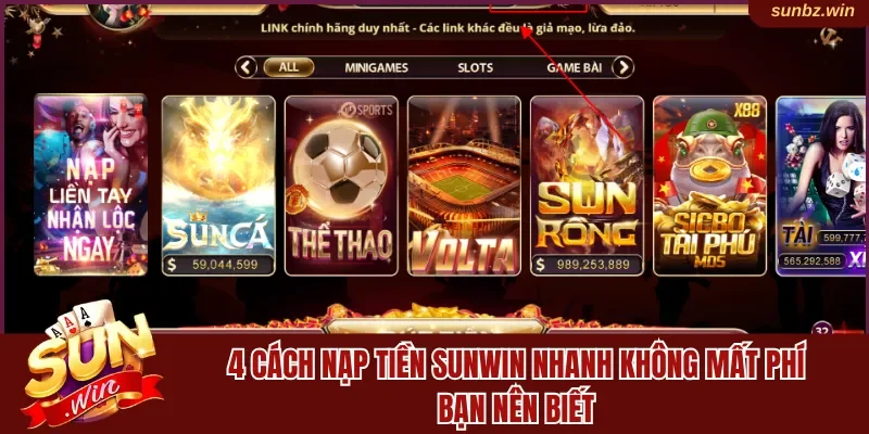 Nạp tiền Sunwin